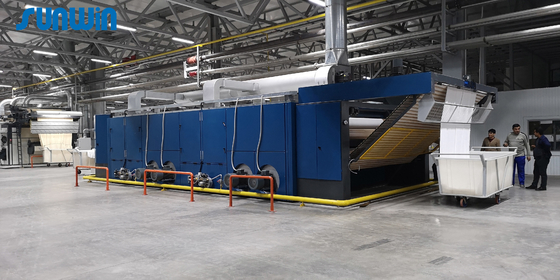 170 Degree Gas Heated Fabric Relaxation Machine  Tensionless Textile Dryer